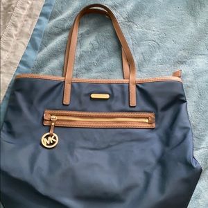 Michael Kors blue shoulder bag